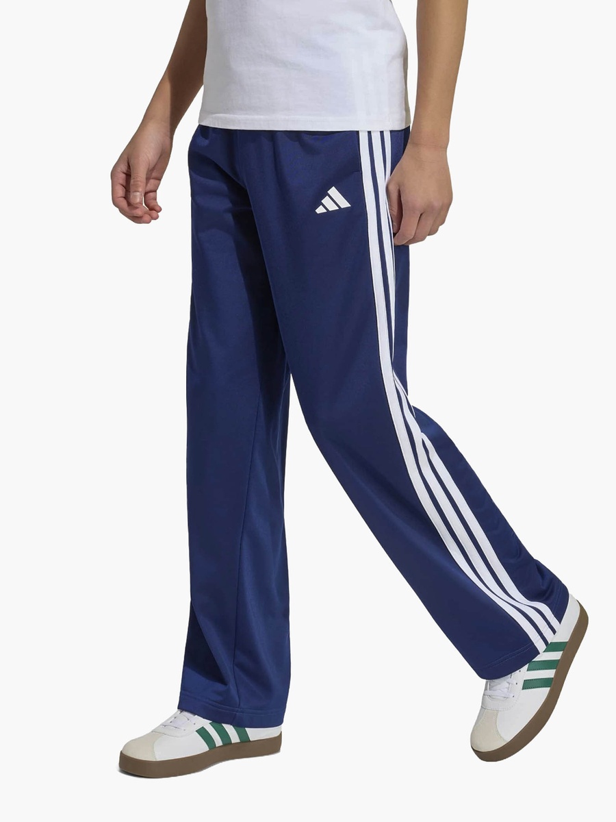 Elasticated Drawstring Waist Track Pants with Side Stripes