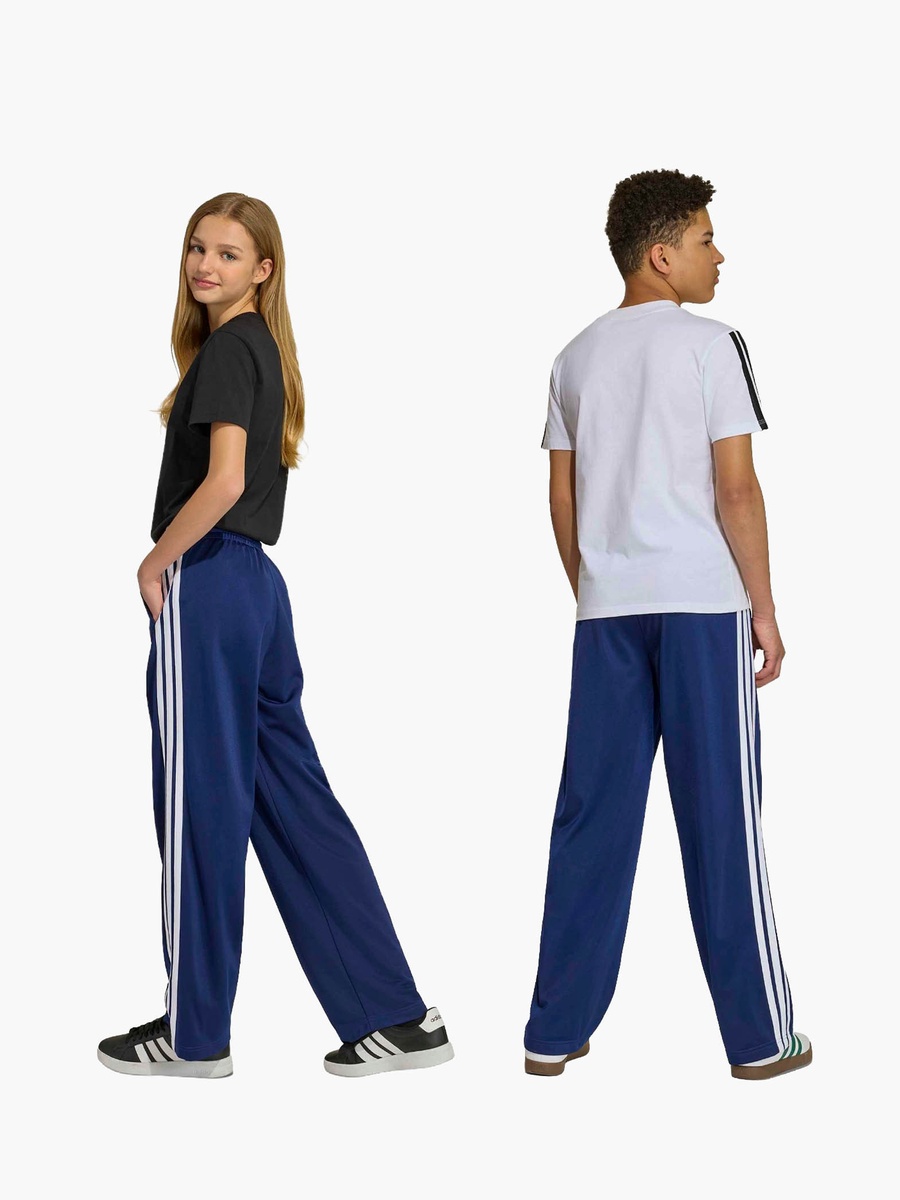 Elasticated Drawstring Waist Track Pants with Side Stripes