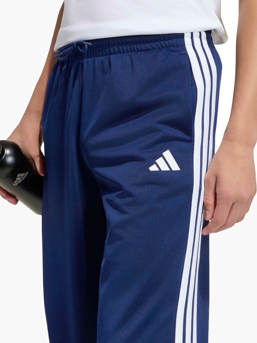 Elasticated Drawstring Waist Track Pants with Side Stripes