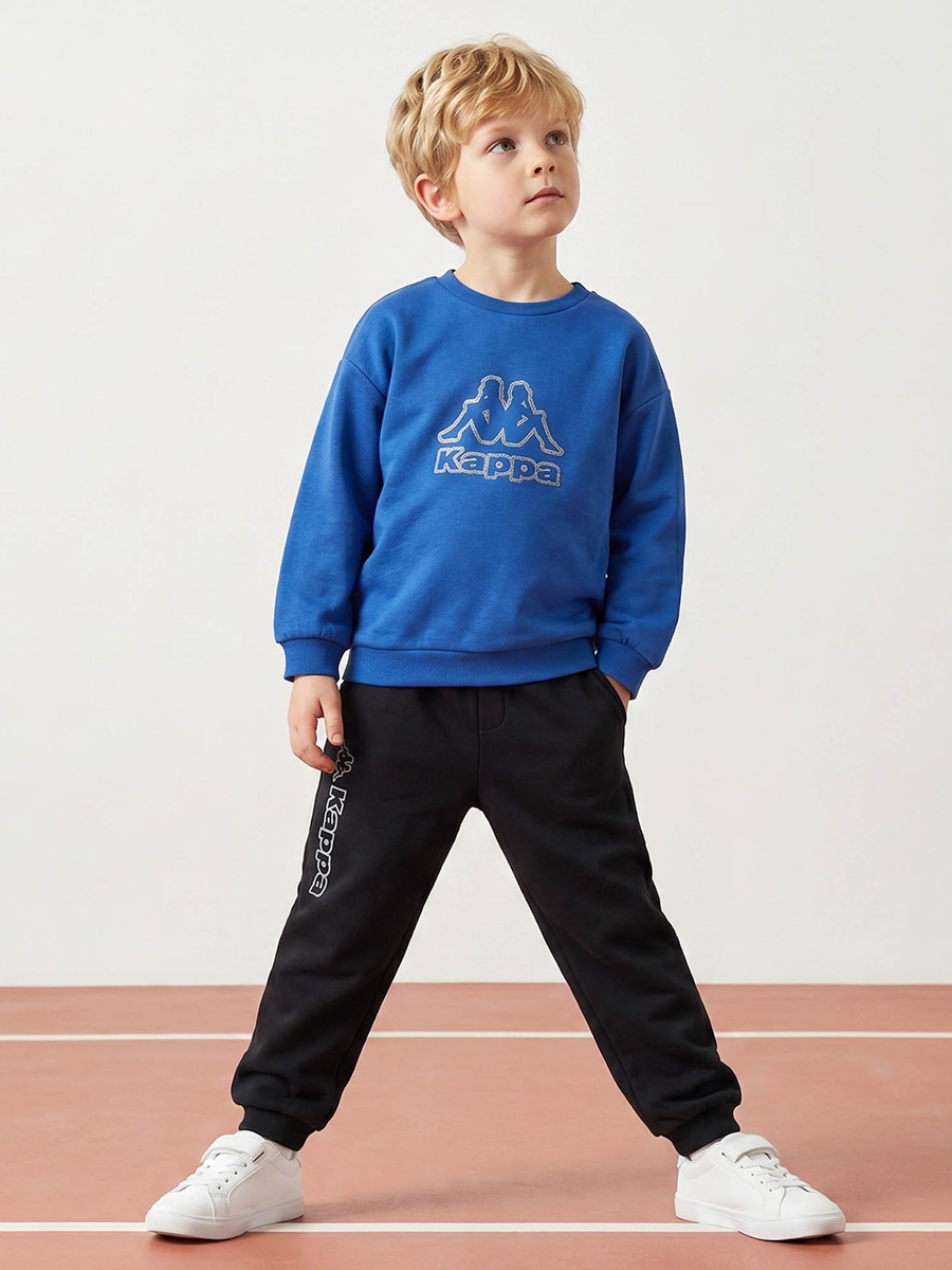 Elasticated Drawstring Waist Joggers with Logo Print