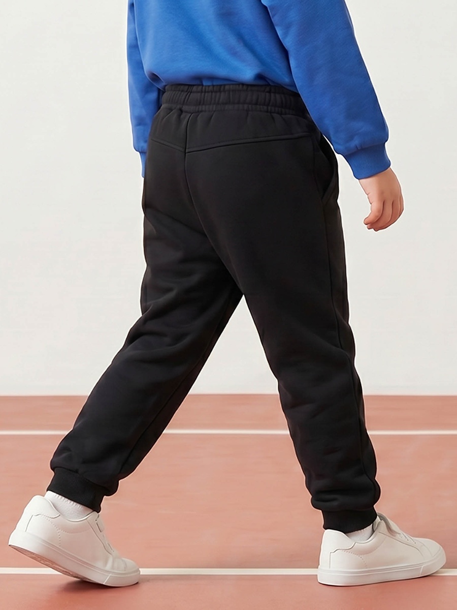 Elasticated Drawstring Waist Joggers with Logo Print
