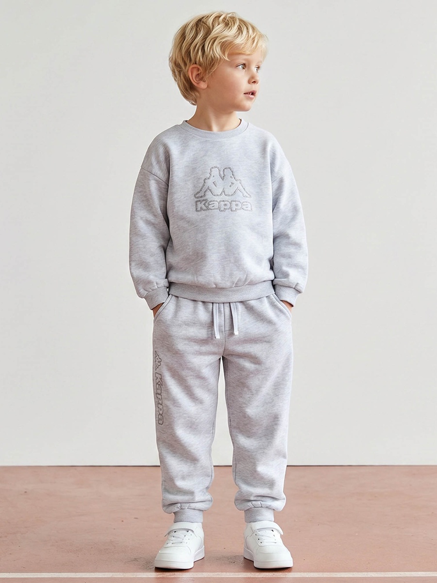 Elasticated Drawstring Waist Joggers with Logo Print