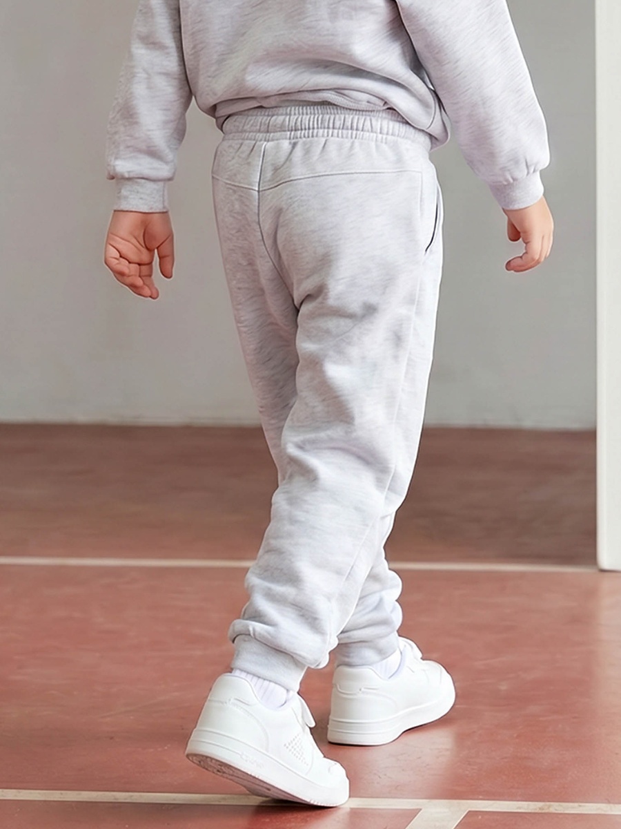 Elasticated Drawstring Waist Joggers with Logo Print