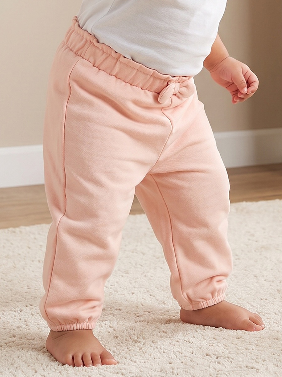 Elasticated Waist Joggers with Bow Detail