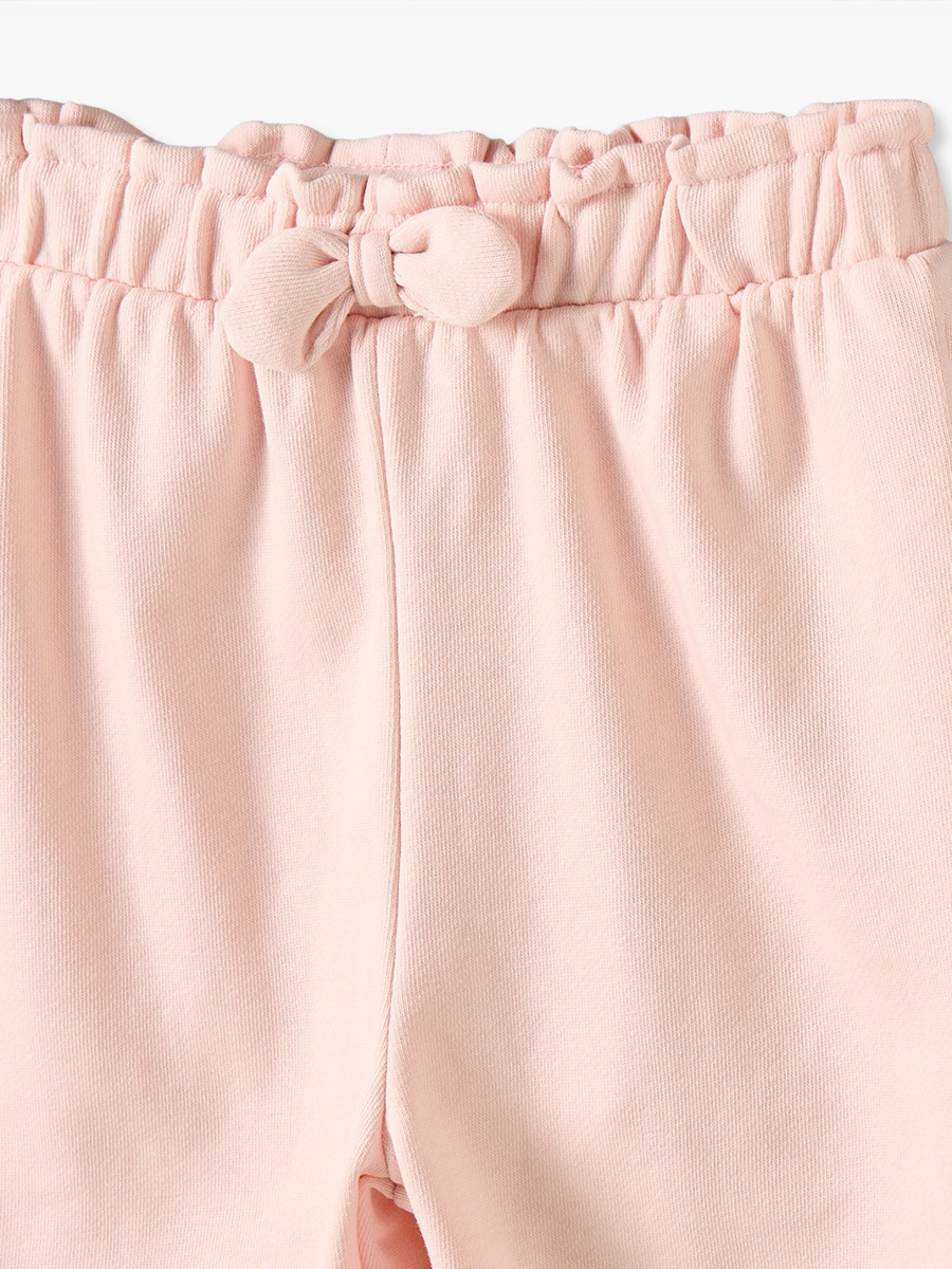 Elasticated Waist Joggers with Bow Detail