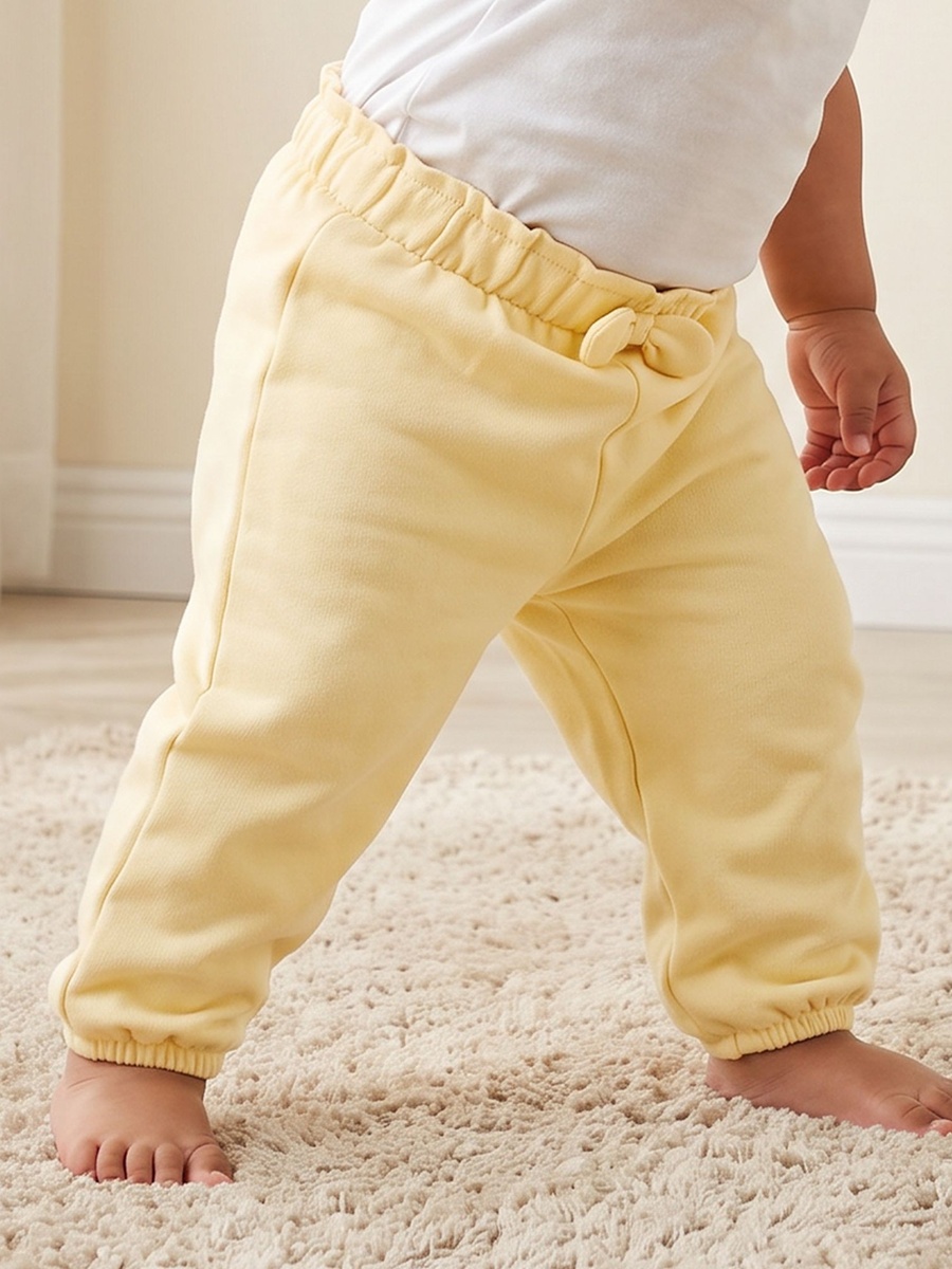 Elasticated Waist Joggers with Bow Detail