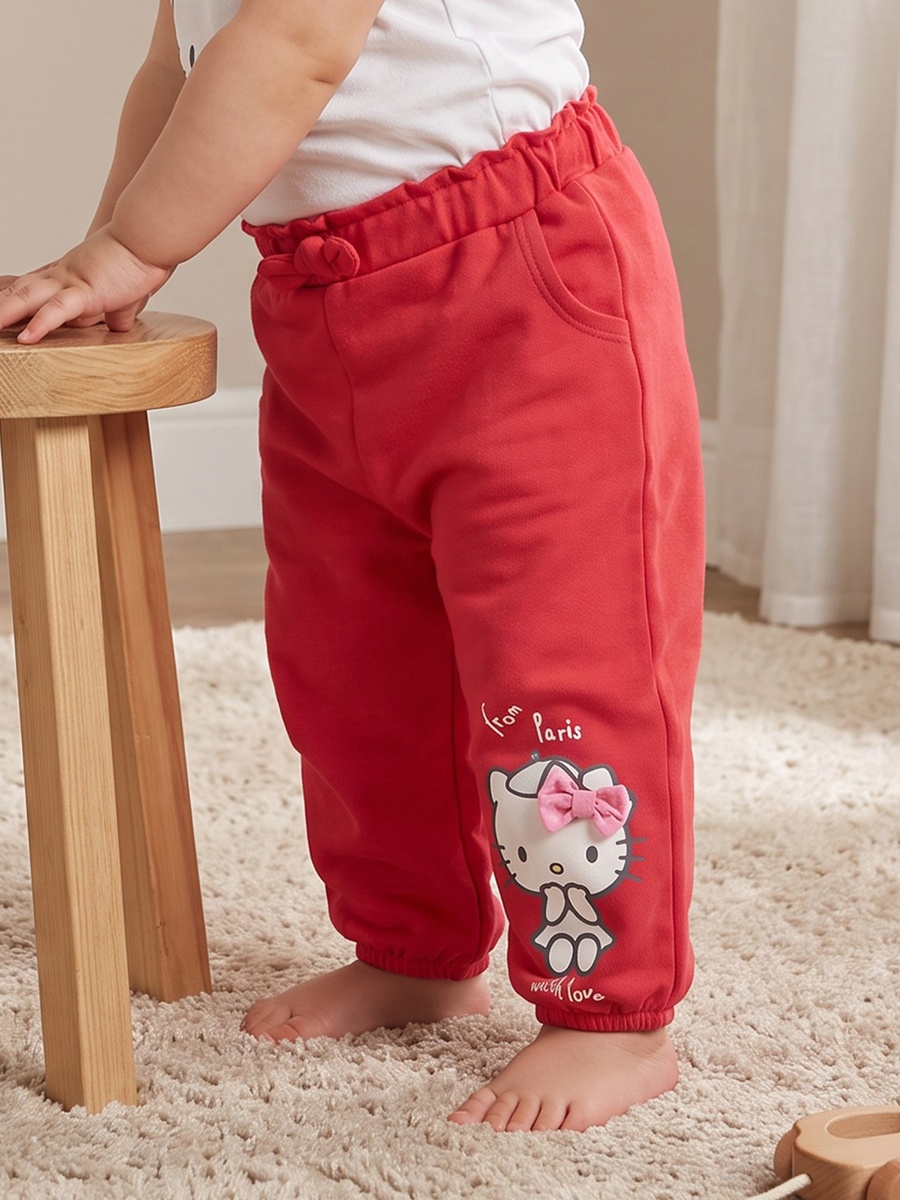Elasticated Joggers with Hello Kitty Print