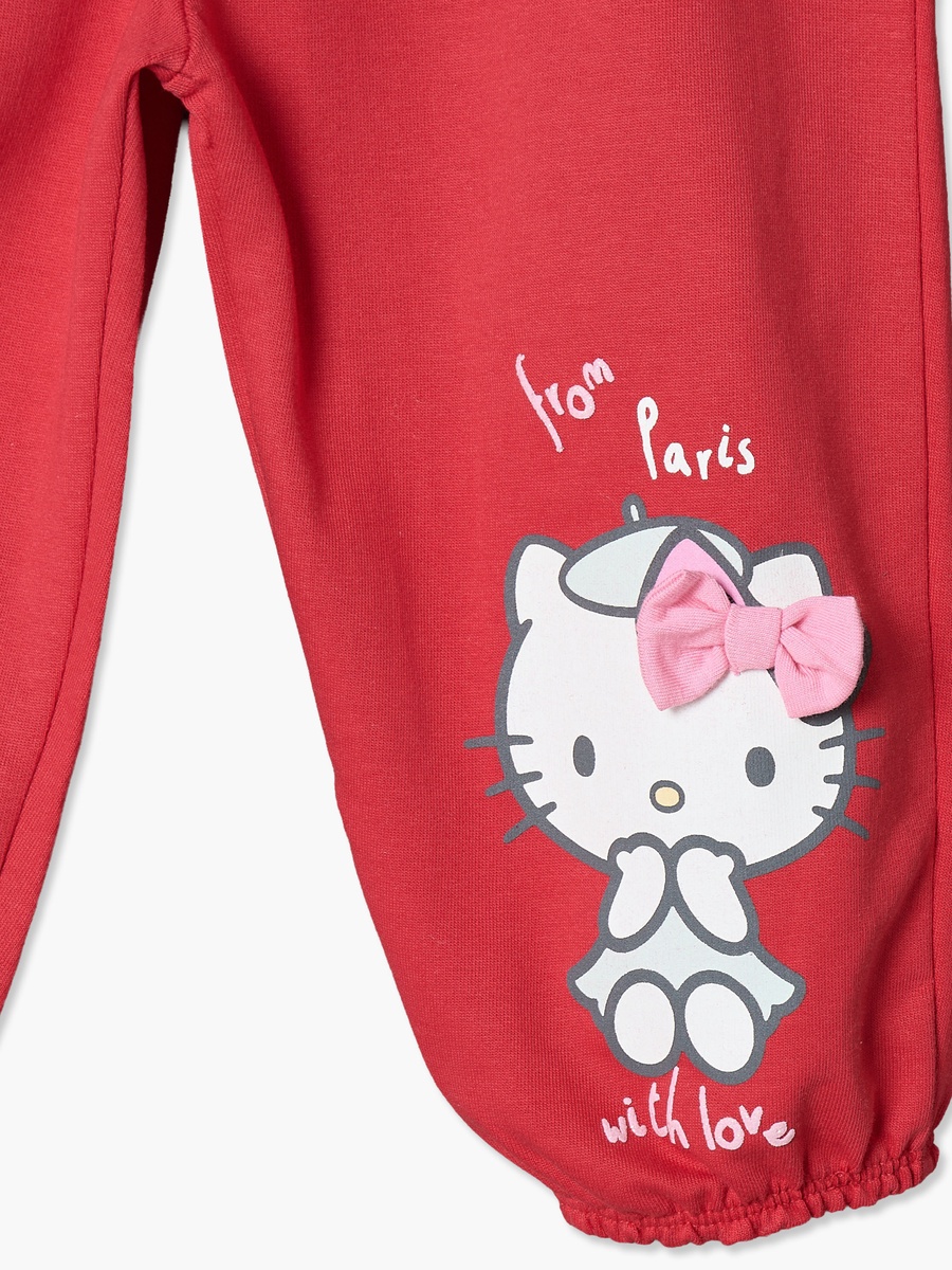 Elasticated Joggers with Hello Kitty Print