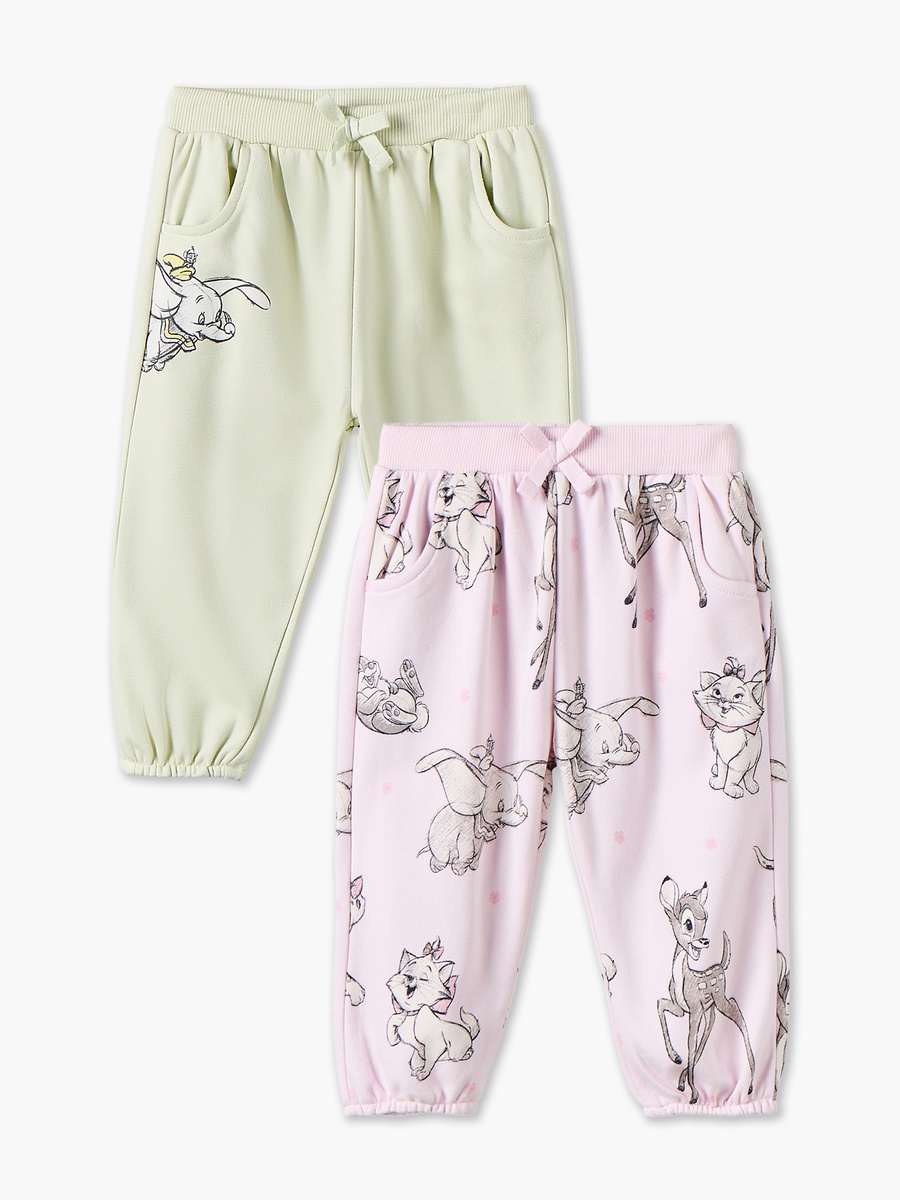 Pack of 2 Elasticated Joggers with Cartoon Print