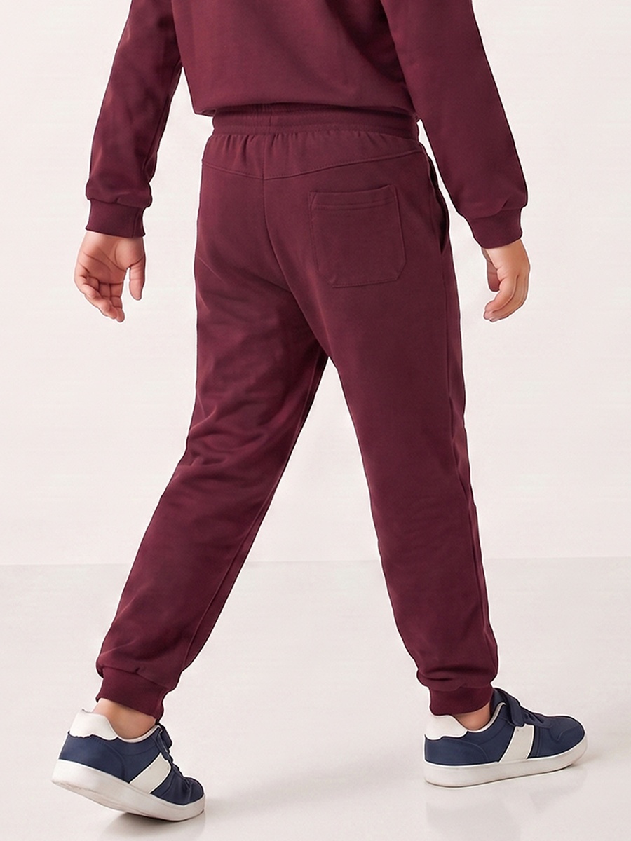 Elasticated  Drawstring Waist Joggers with Football Print