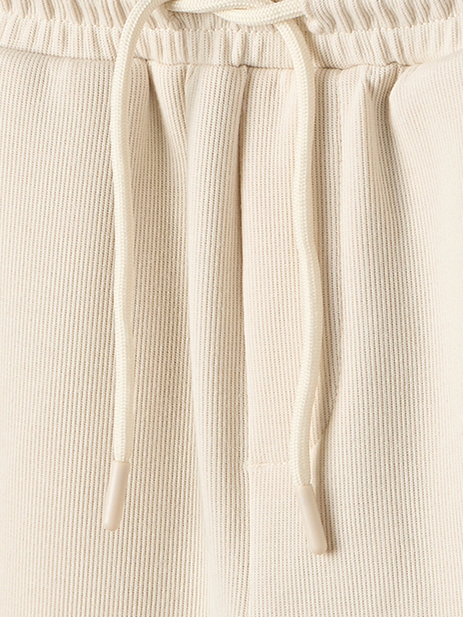 Drawstring Waistband Joggers with Striped Detail