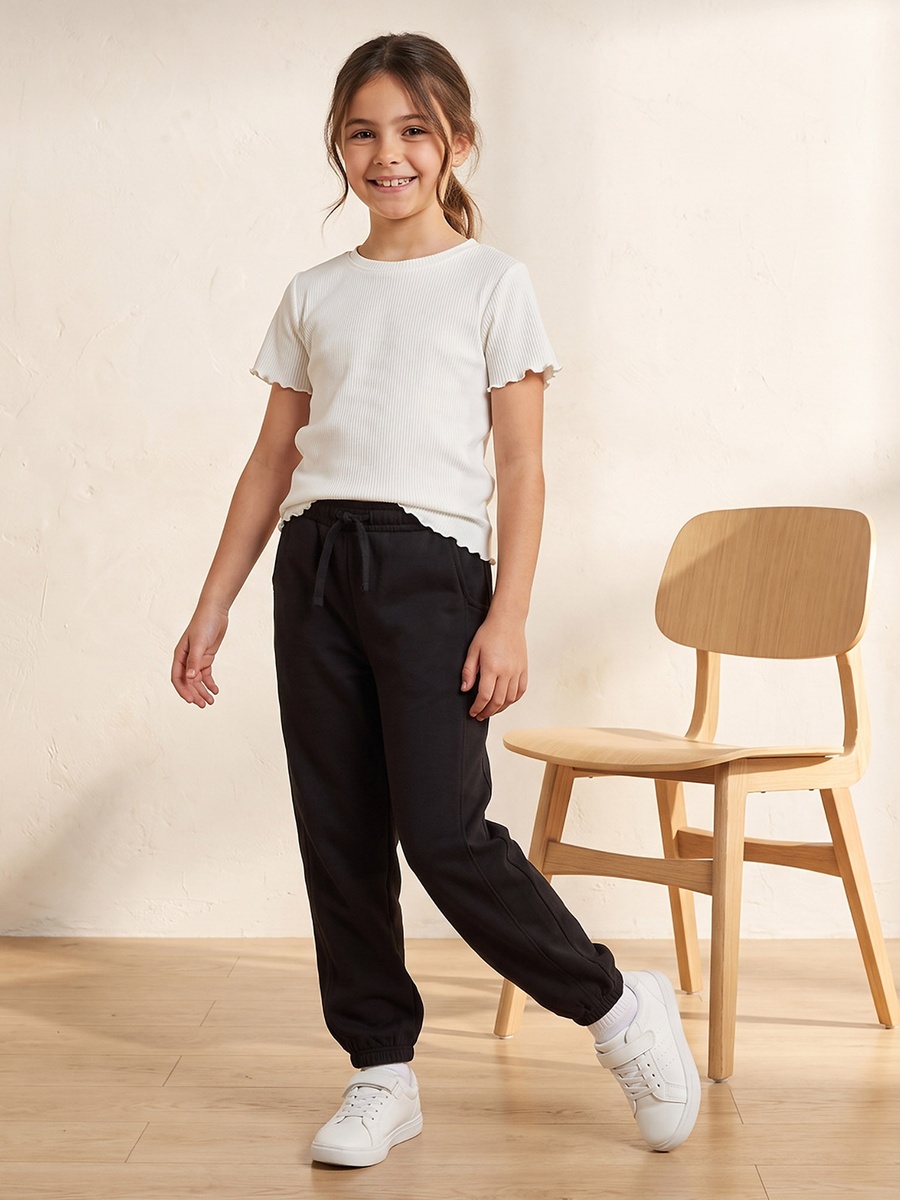 Drawstring Waistband Joggers with Pockets