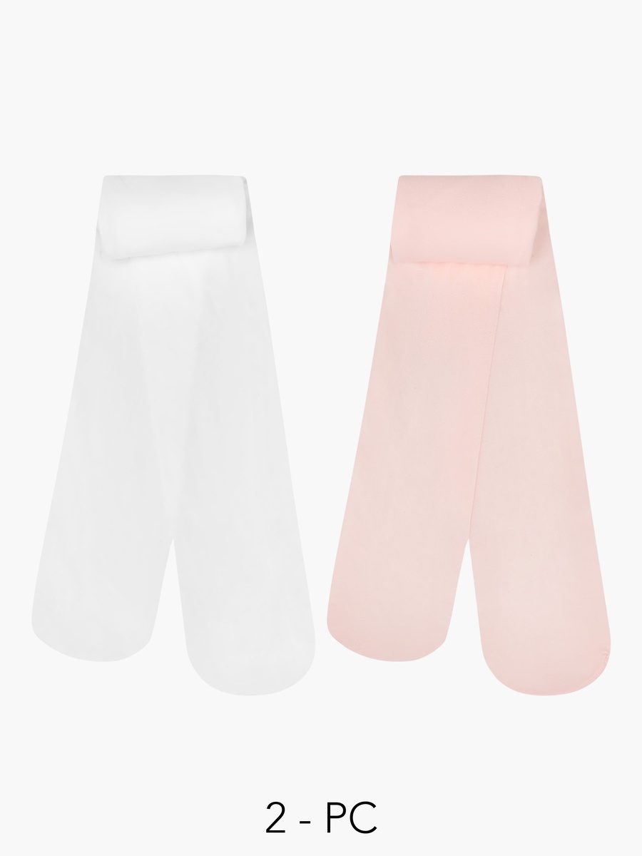 Pack of 2 Tights with Elasticated Waistband
