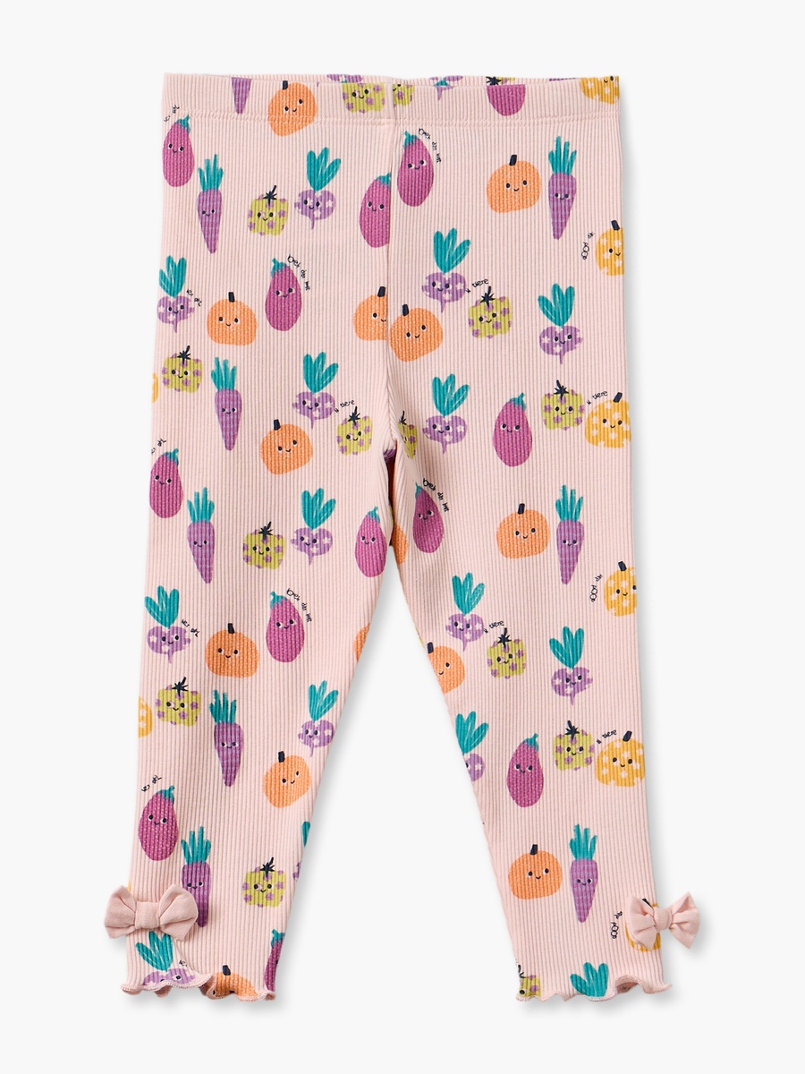 Pack of 2 Leggings with Ribbed Design