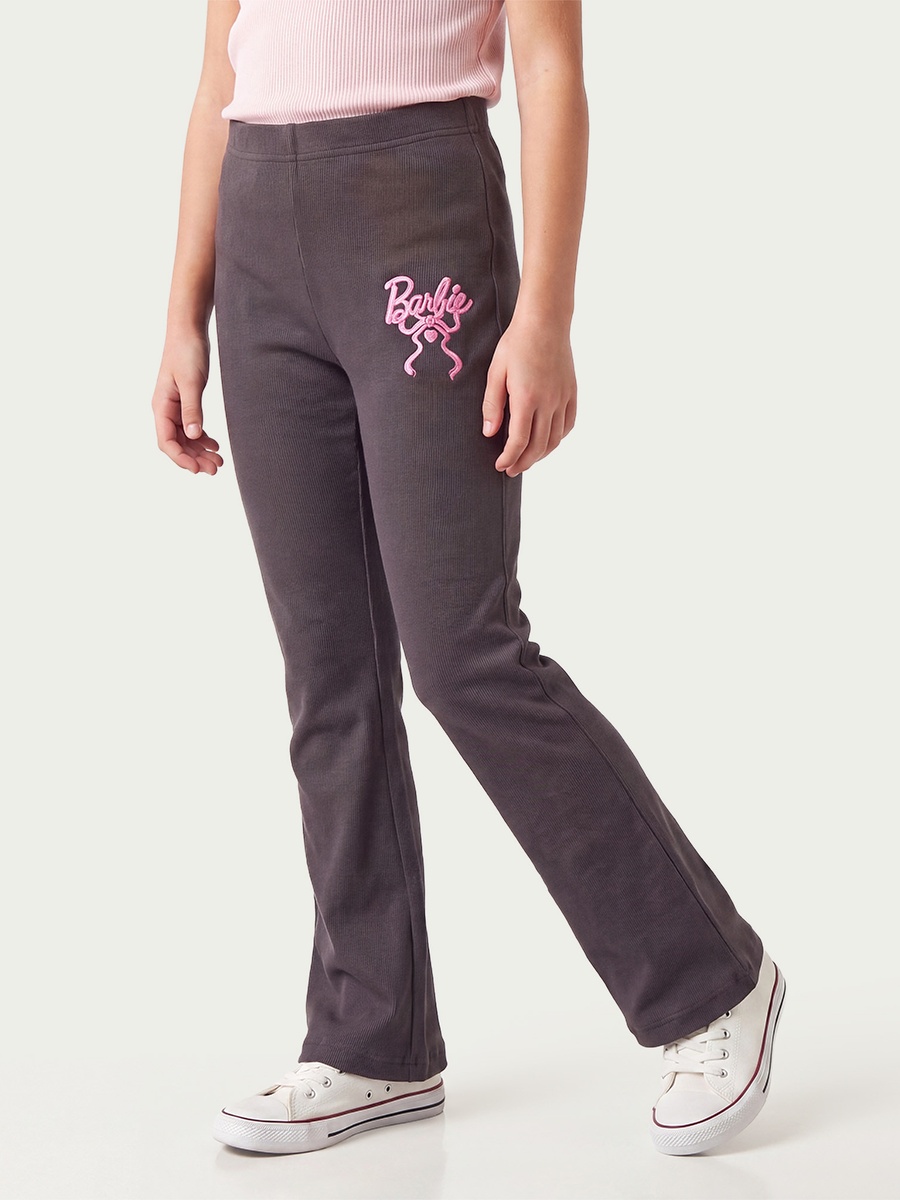 Mattel Flared Leggings with Barbie Embroidery