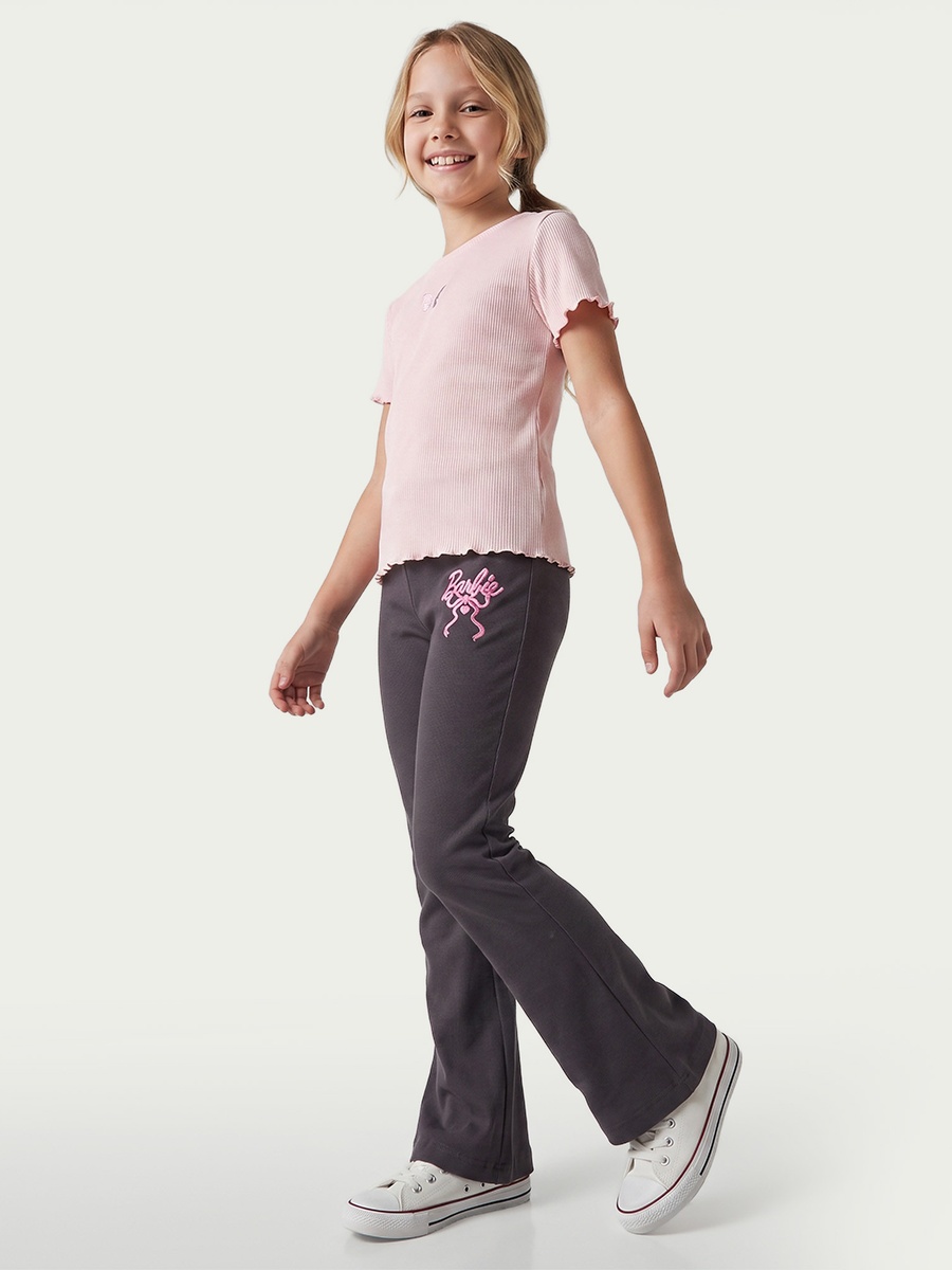 Mattel Flared Leggings with Barbie Embroidery