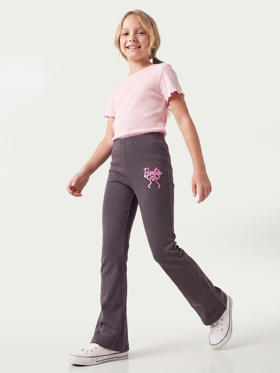 Mattel Flared Leggings with Barbie Embroidery