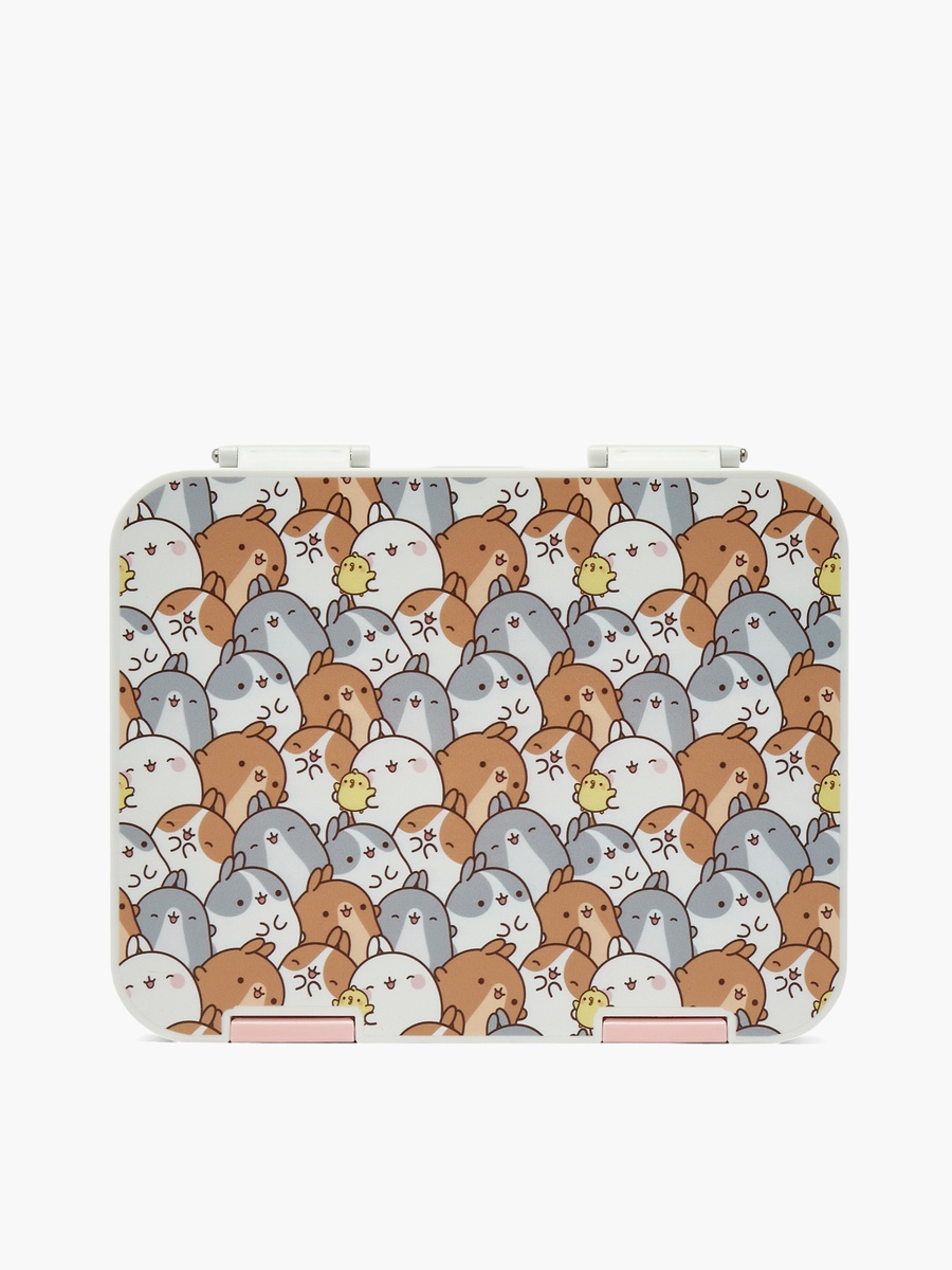 Molang Print Bento Lunch Box with Clip Lock Lid - 1 L