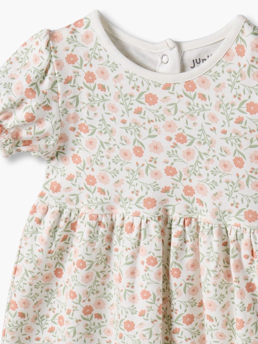 Pack of 3 Round Neck Knee Length Dress with Floral Print