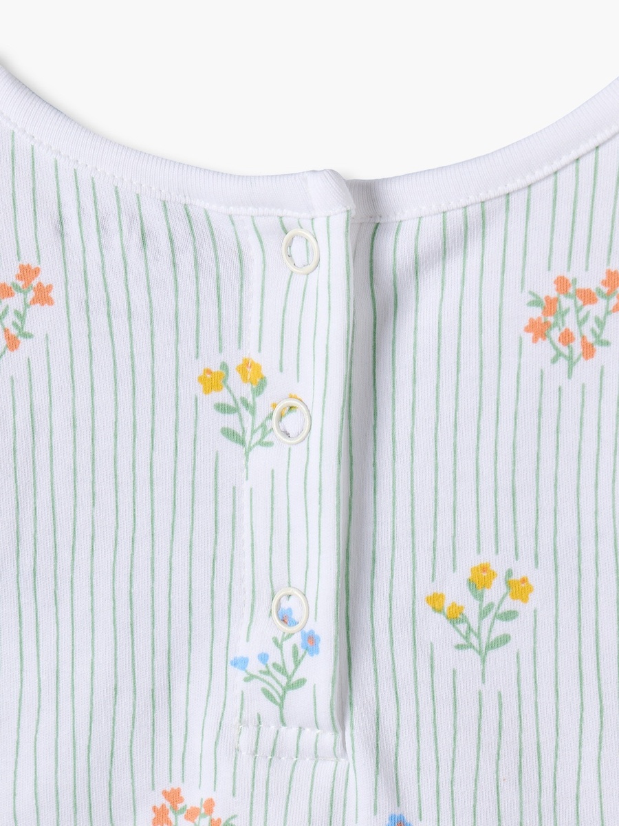 Pack of 3 Round Neck Knee Length Dress with Floral Print