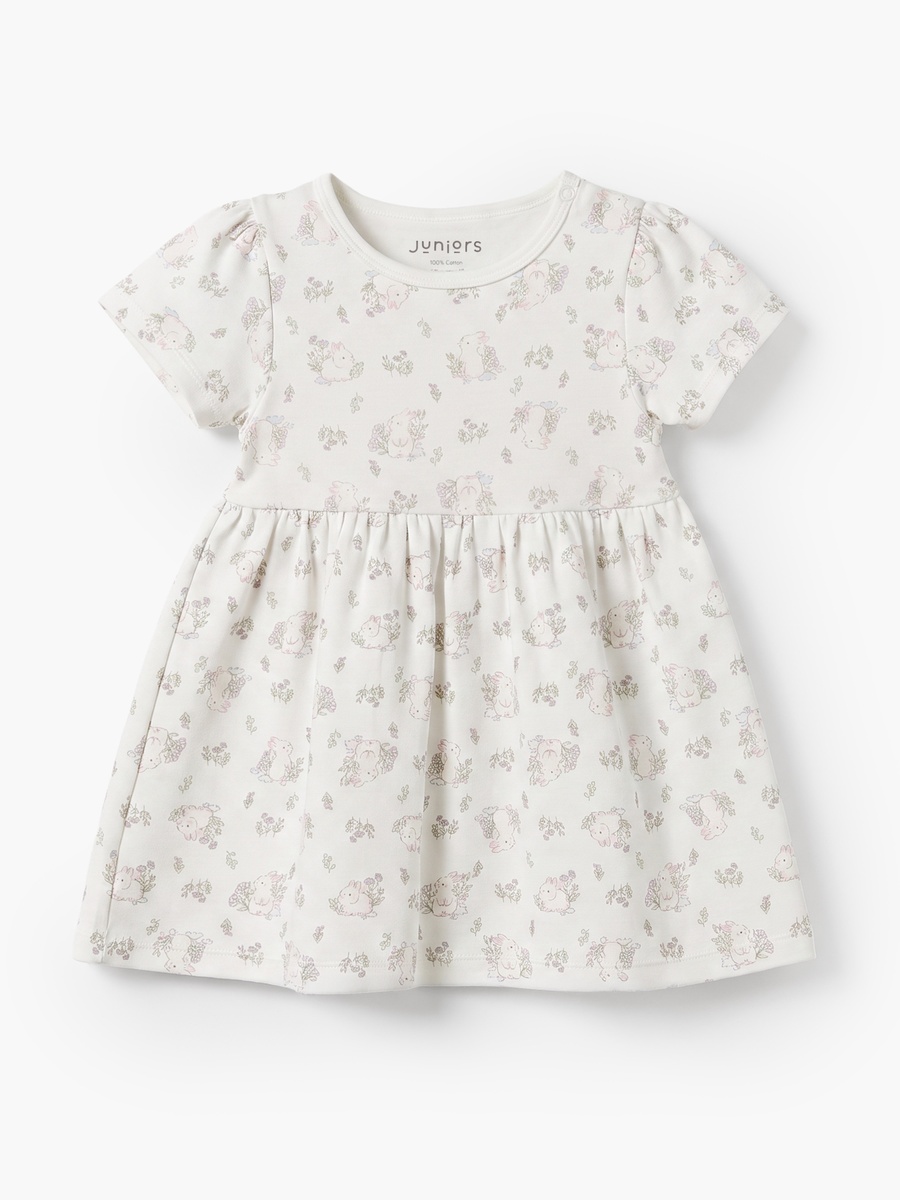Pack of 2 Round Neck Knee Length A-Line Dress with Print