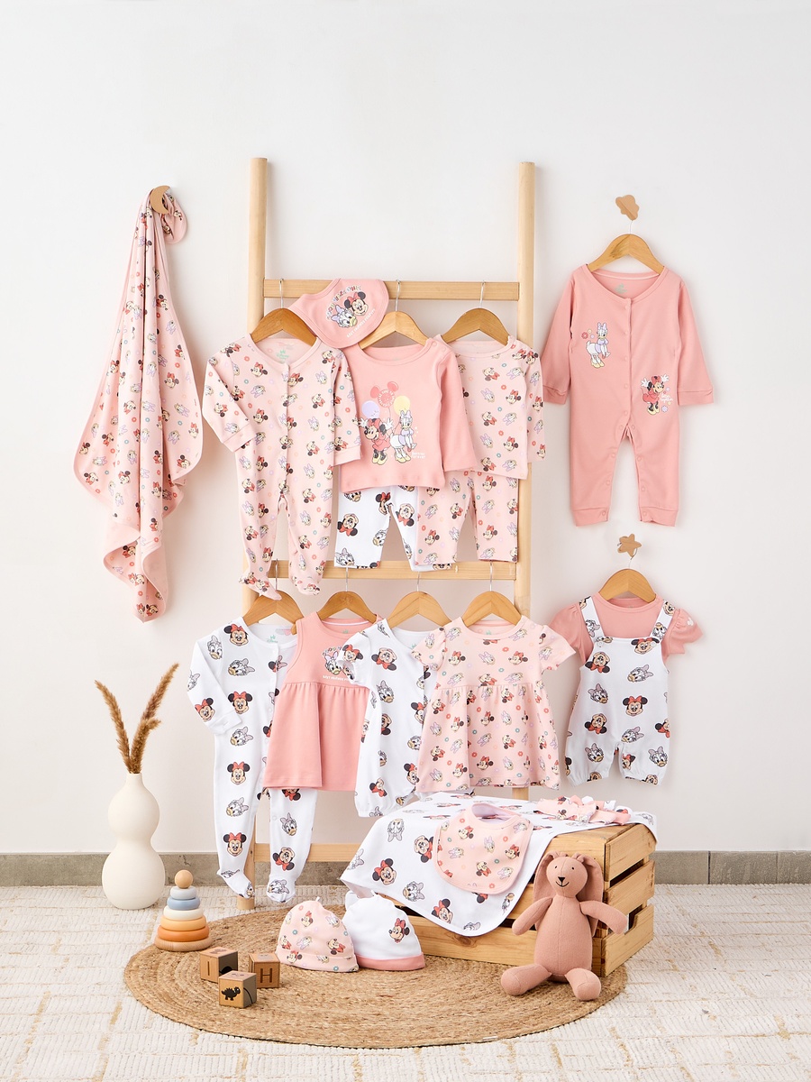 Minnie Mouse Print A-Line Dress - Set of 2