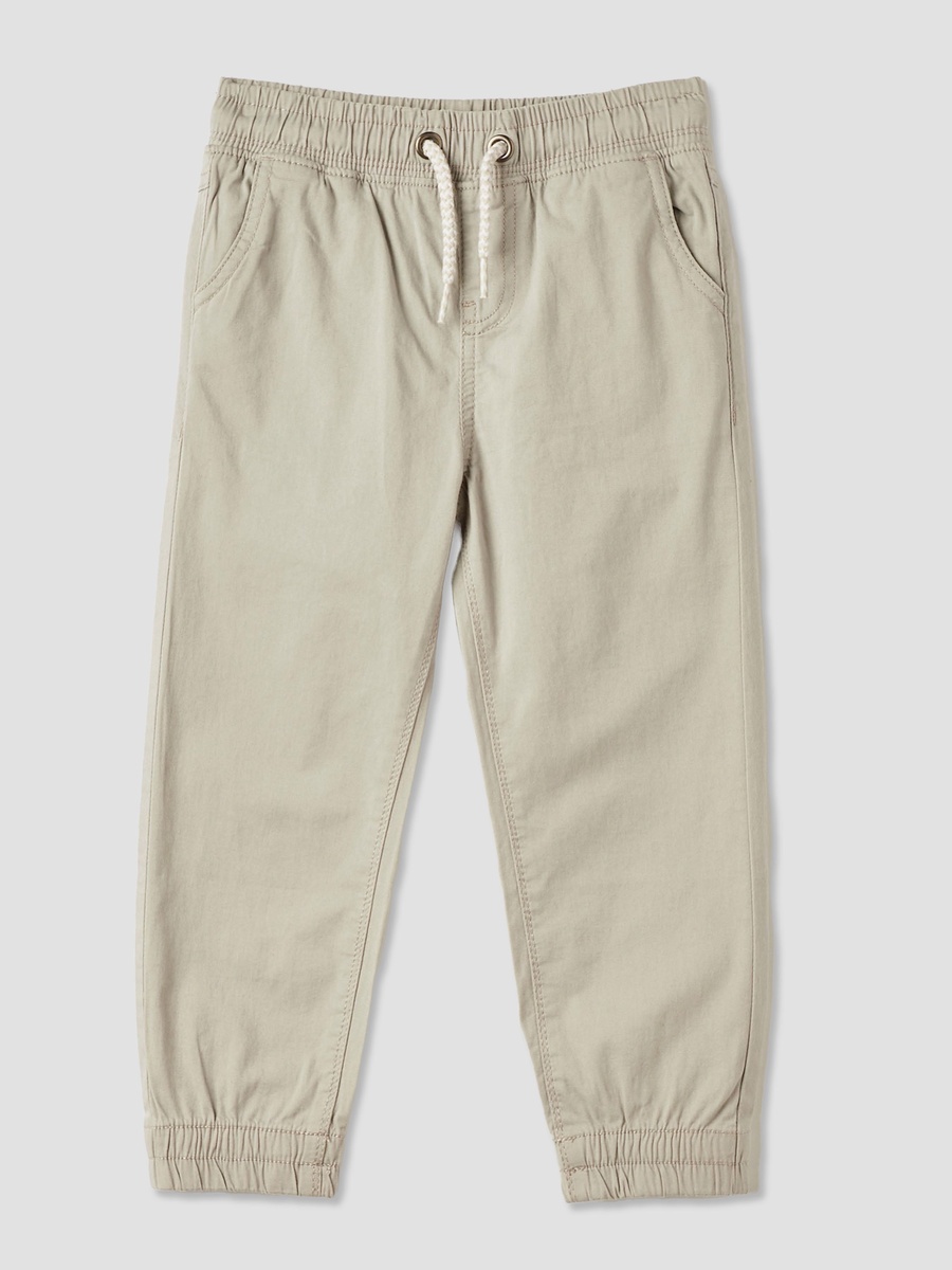 Solid Mid-Rise Jog Pants with Pockets and Elasticated Drawstring Closure
