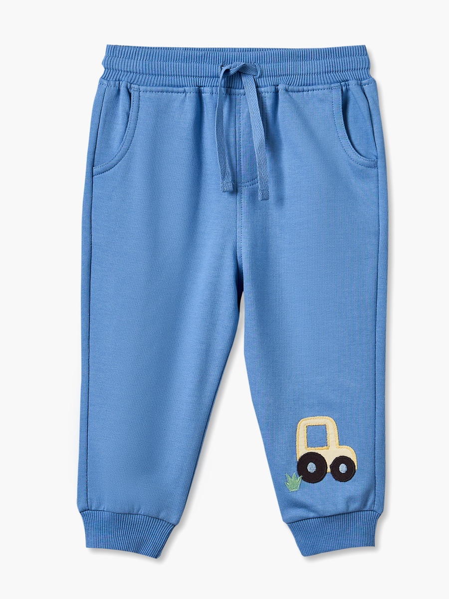 Pack of 2 Elasticated Waistband Joggers with Tractor Print