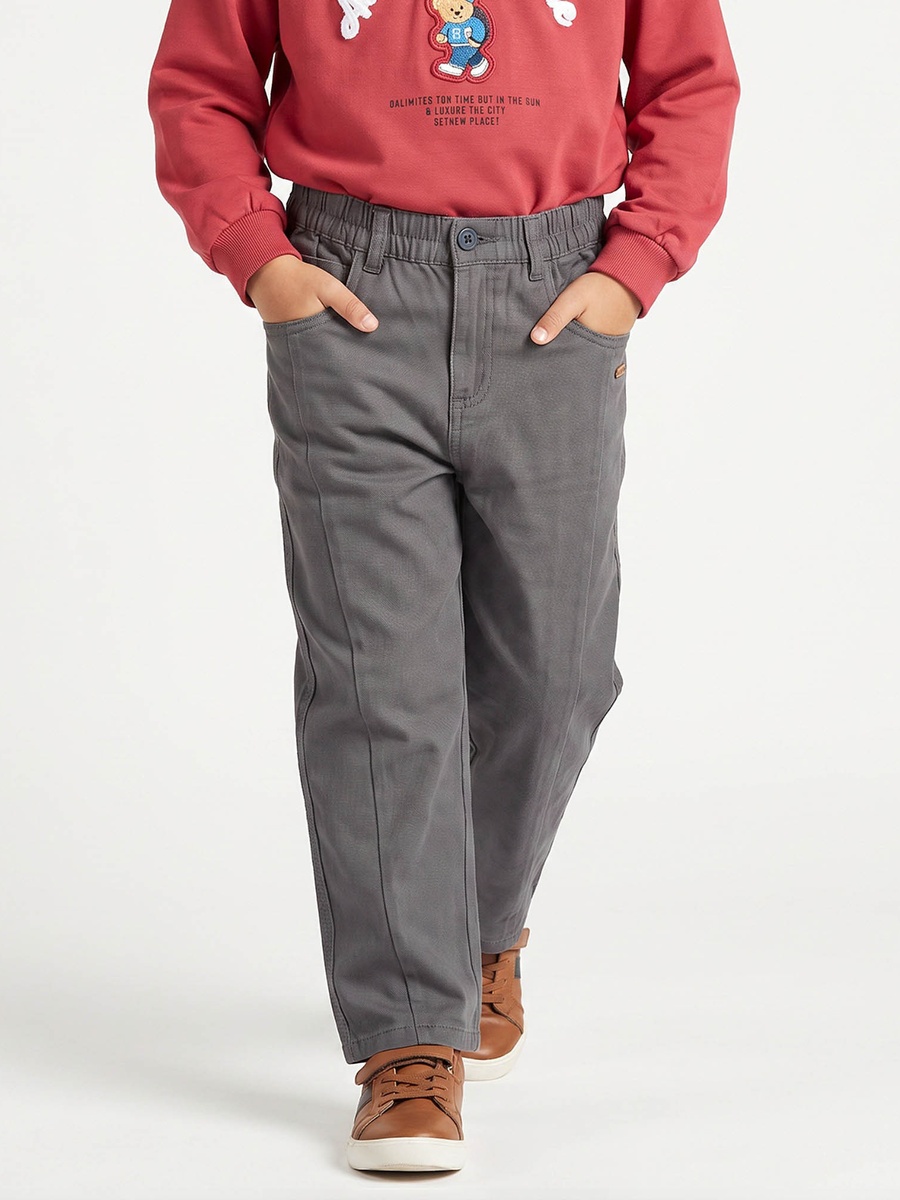 Trousers with Pockets, Elasticated Waist