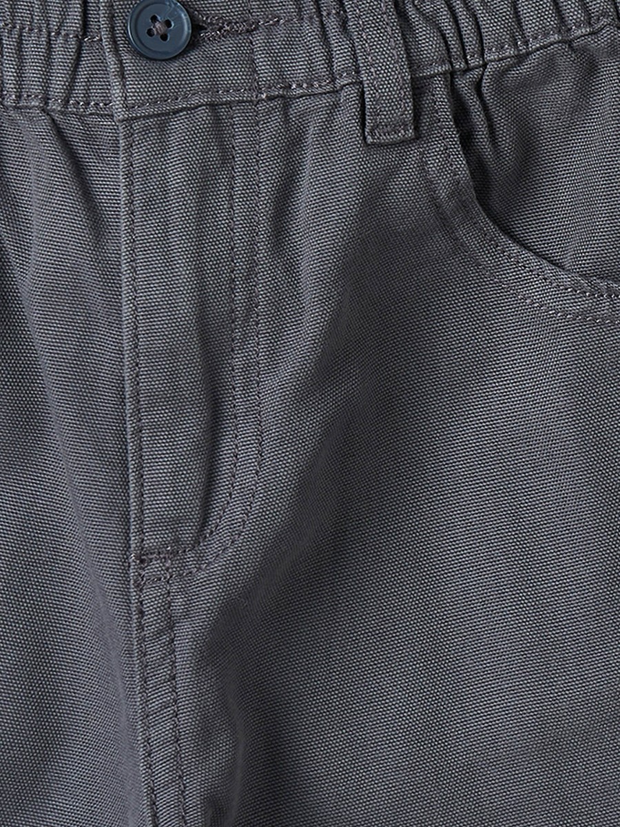 Trousers with Pockets, Elasticated Waist