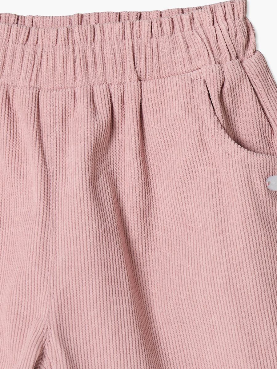 Trousers with Bow Accent, Elasticated Waist
