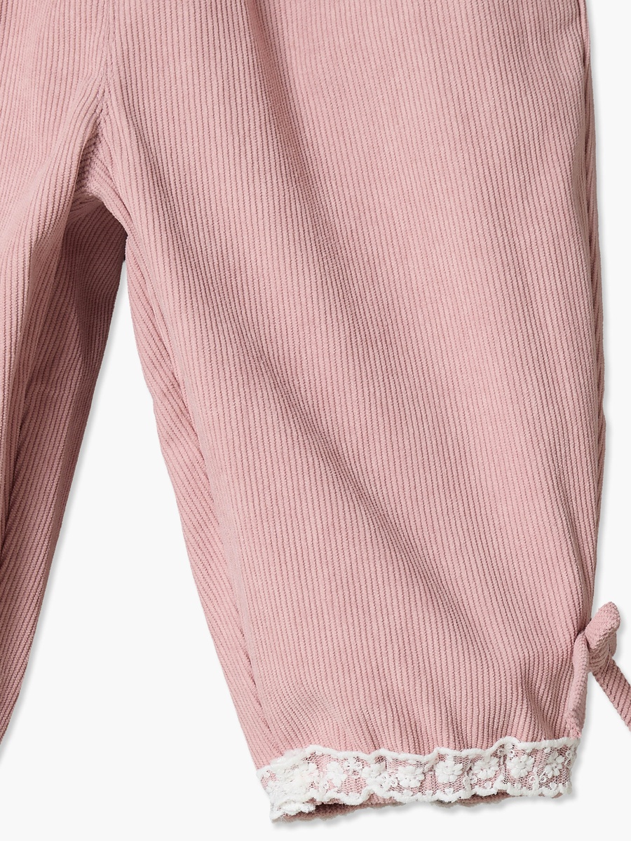 Trousers with Bow Accent, Elasticated Waist
