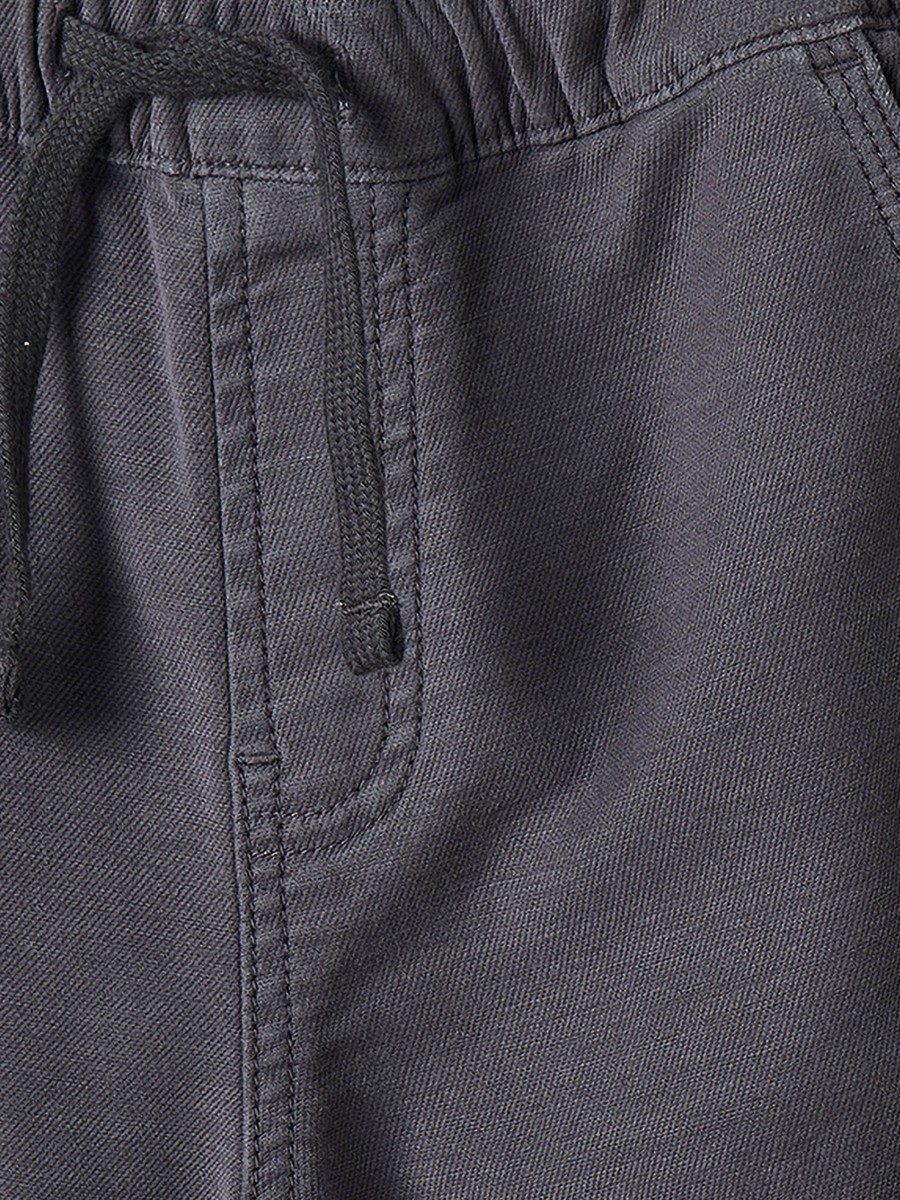 Regular Fit Trousers with Pockets, Elasticated Drawstring Waist