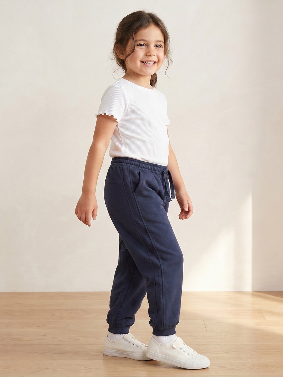 Elasticated Drawstring Joggers with Pockets