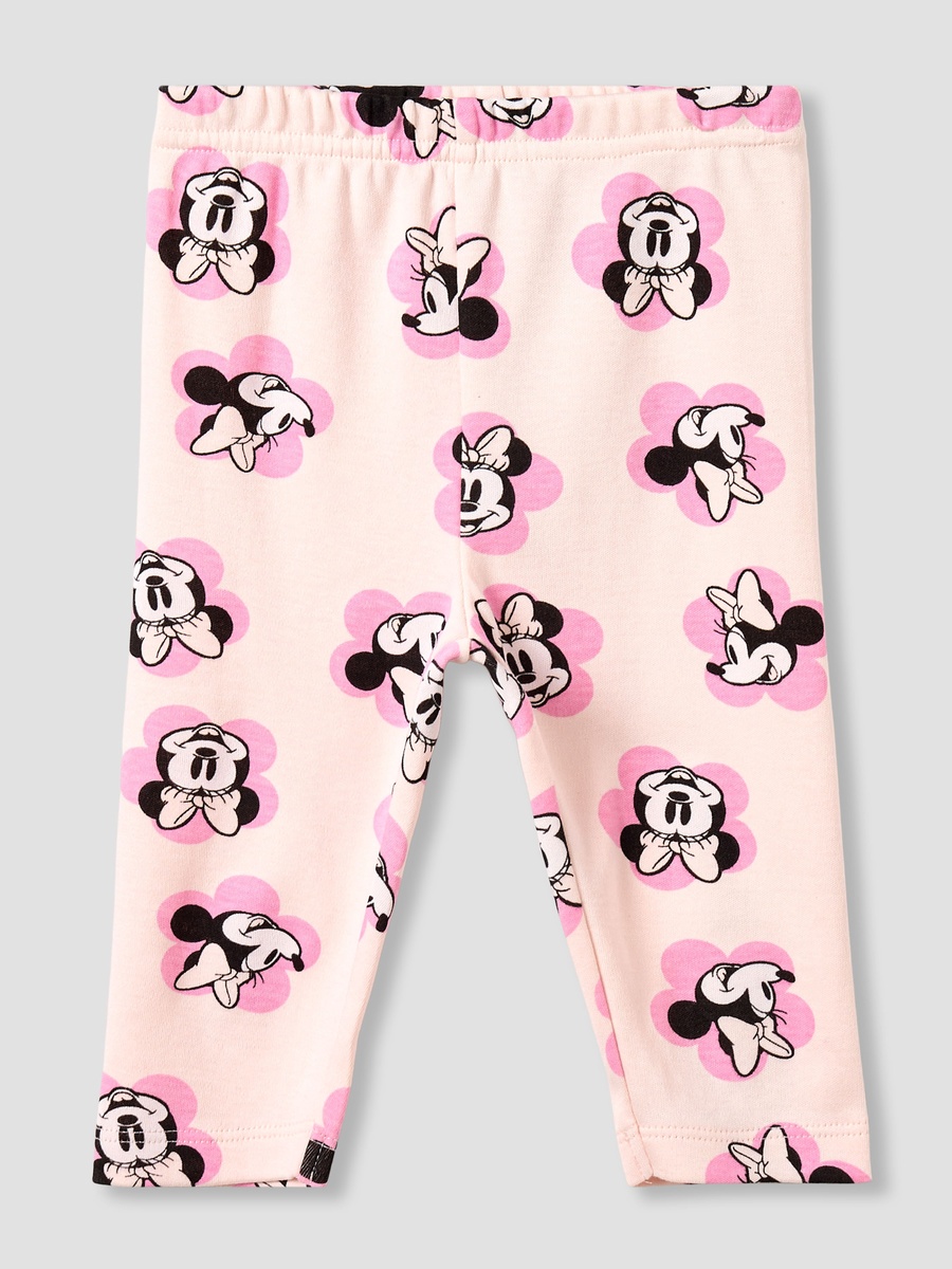 Cotton Collared Long Sleeves Pyjama Set with Minnie Mouse Print