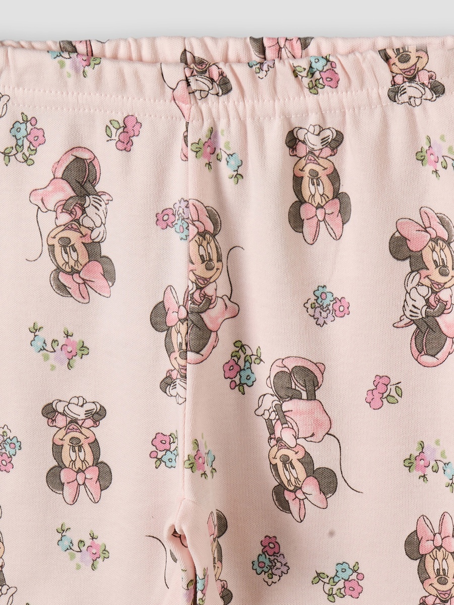 Cotton Collared Long Sleeves Pyjama Set with Minnie Mouse Print