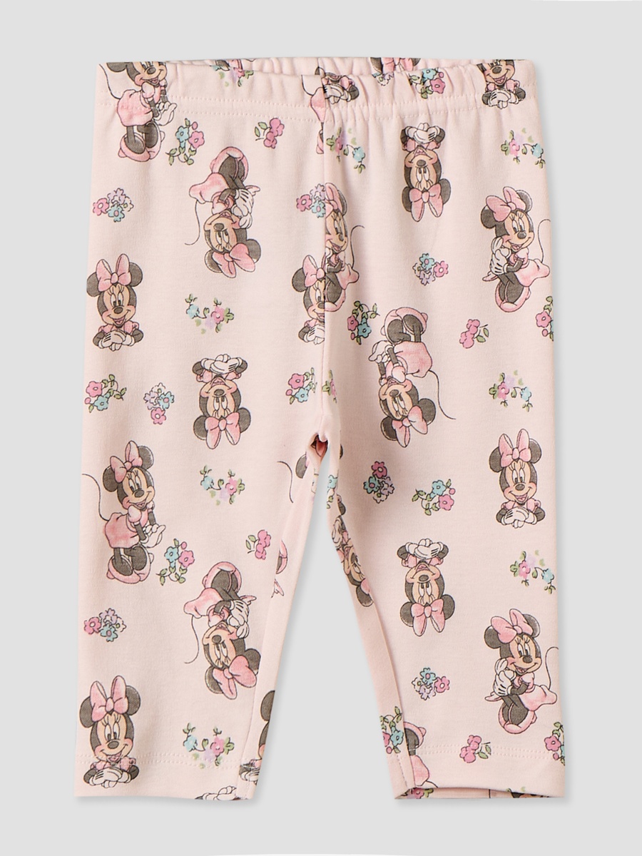 Cotton Collared Long Sleeves Pyjama Set with Minnie Mouse Print