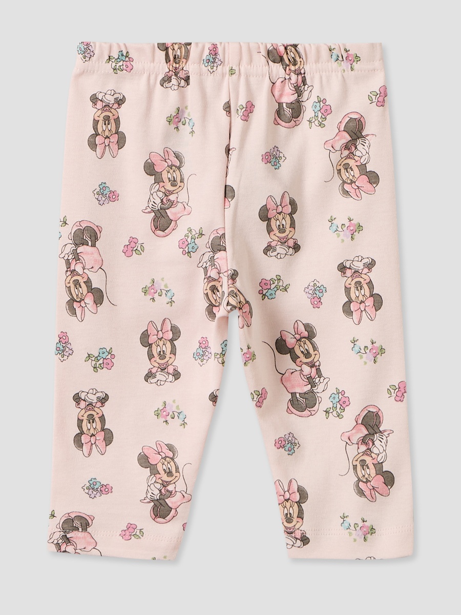 Cotton Collared Long Sleeves Pyjama Set with Minnie Mouse Print