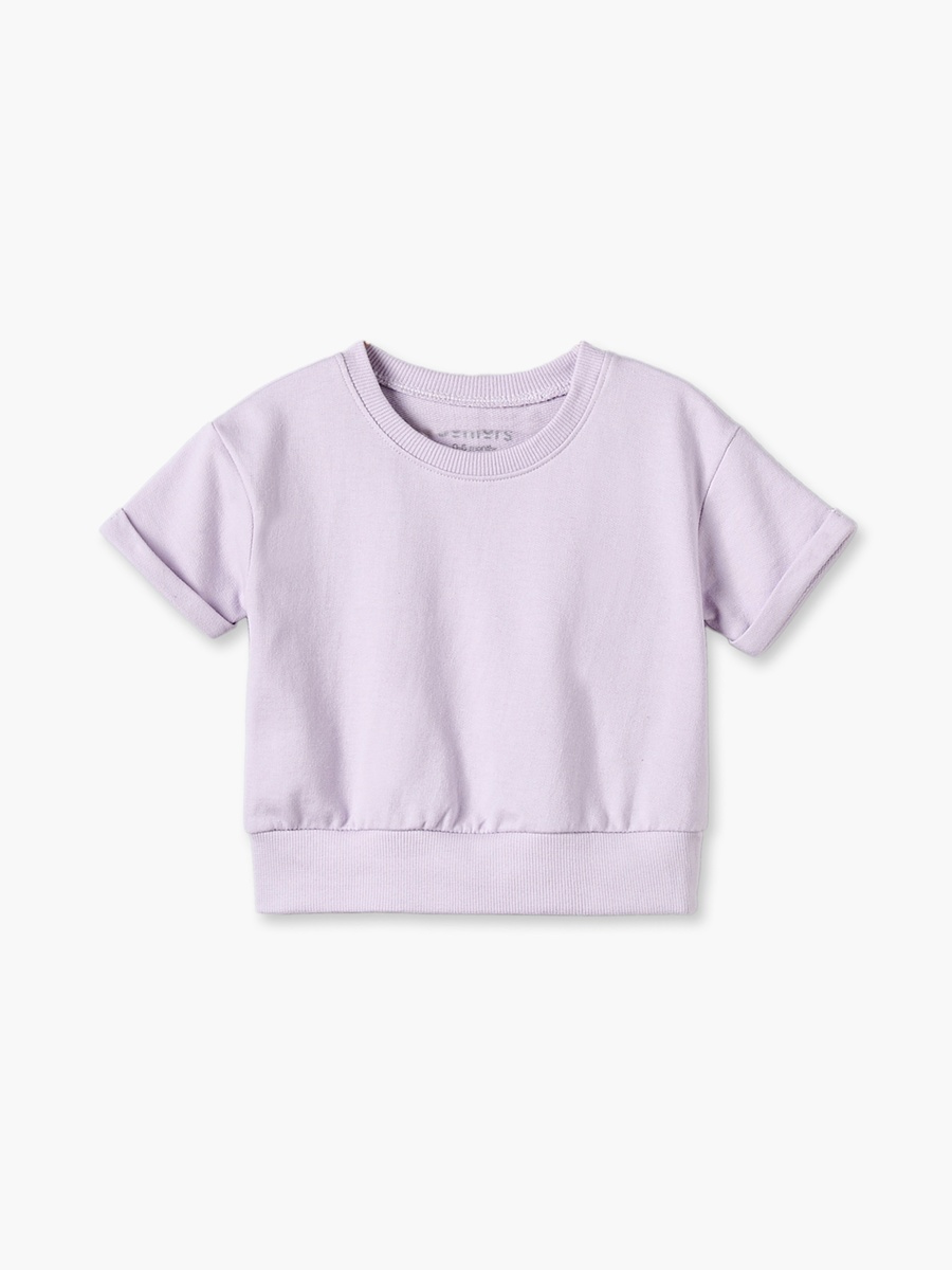 Crew Neck Short Sleeves T-Shirt and Shorts Set with Rolled Cuffs