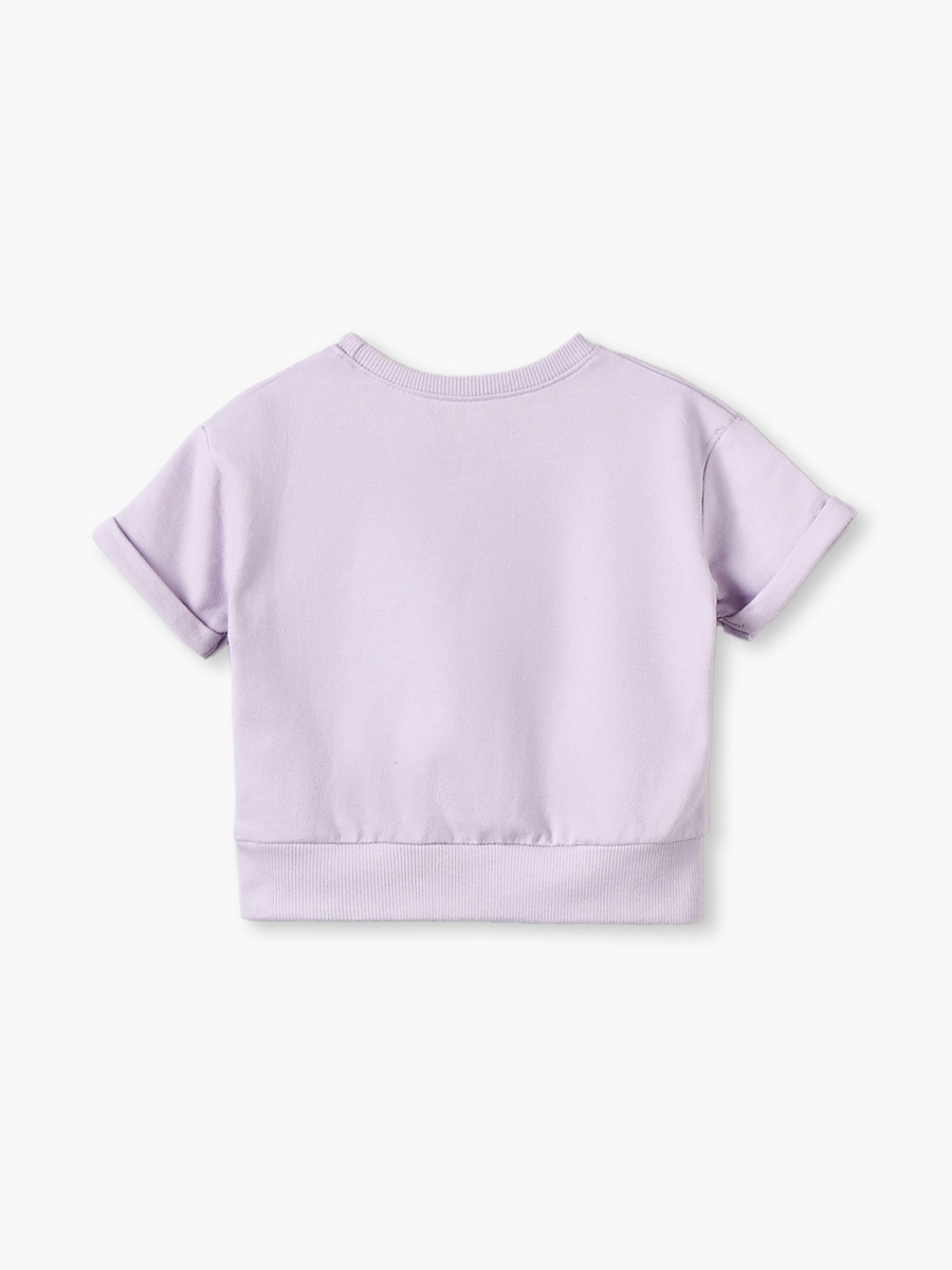 Crew Neck Short Sleeves T-Shirt and Shorts Set with Rolled Cuffs