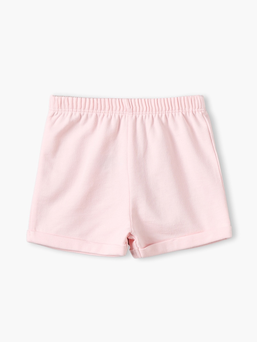 Crew Neck Short Sleeves T-Shirt and Shorts Set with Rolled Cuffs
