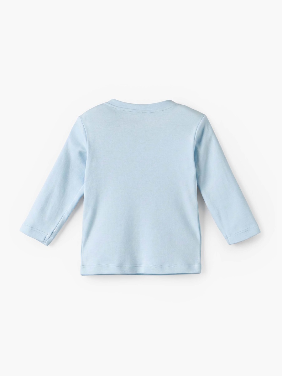 Cotton Crew Neck Long Sleeves Pyjama Set with Celestial Print