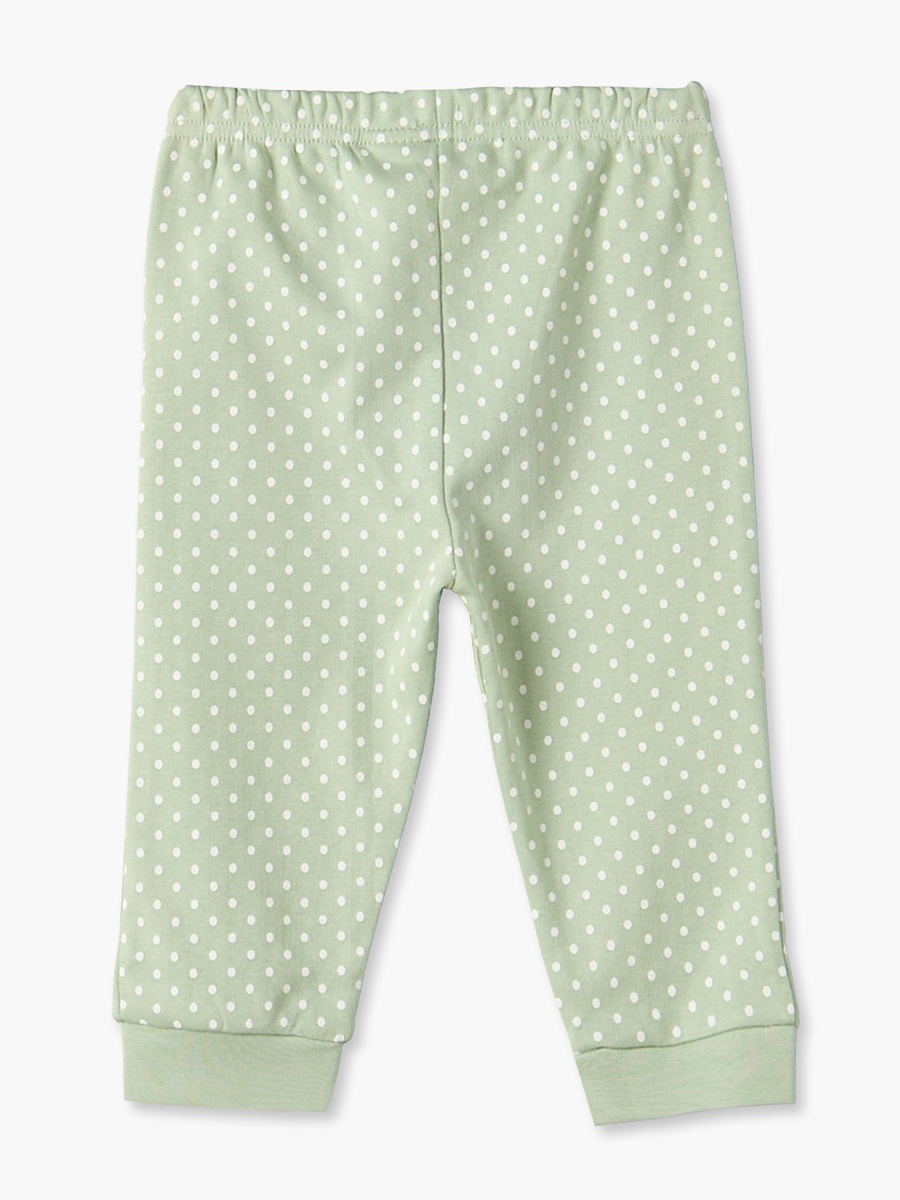 Cotton Crew Neck Long Sleeves Pyjama Set with Cat Applique