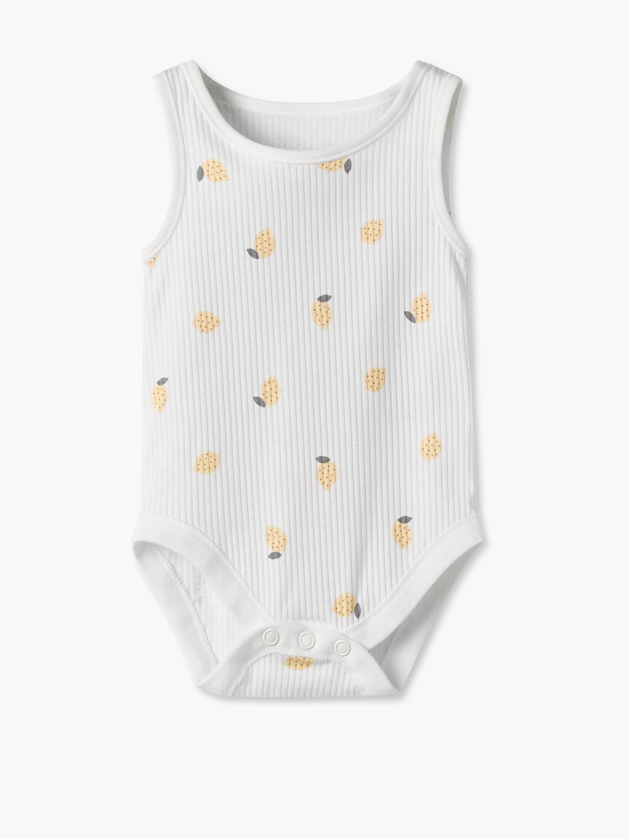 Pack of 5 Crew Neck Sleeveless Bodysuit with Assorted Print