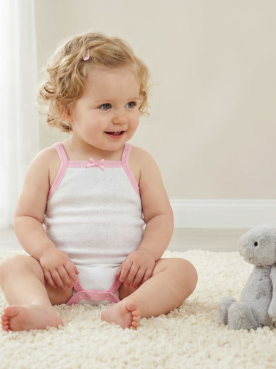 Square Neck Sleeveless Bodysuit with Snap Button Closure