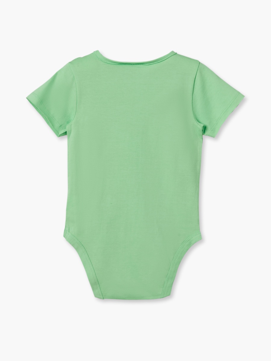 Pack of 2 Crew Neck Short Sleeves Bodysuit with Pocket