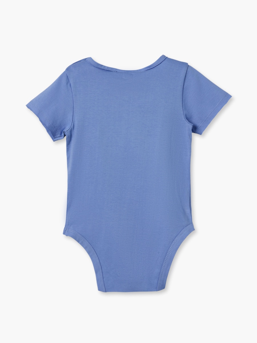 Pack of 2 Round Neck Short Sleeves Bodysuit with Pocket