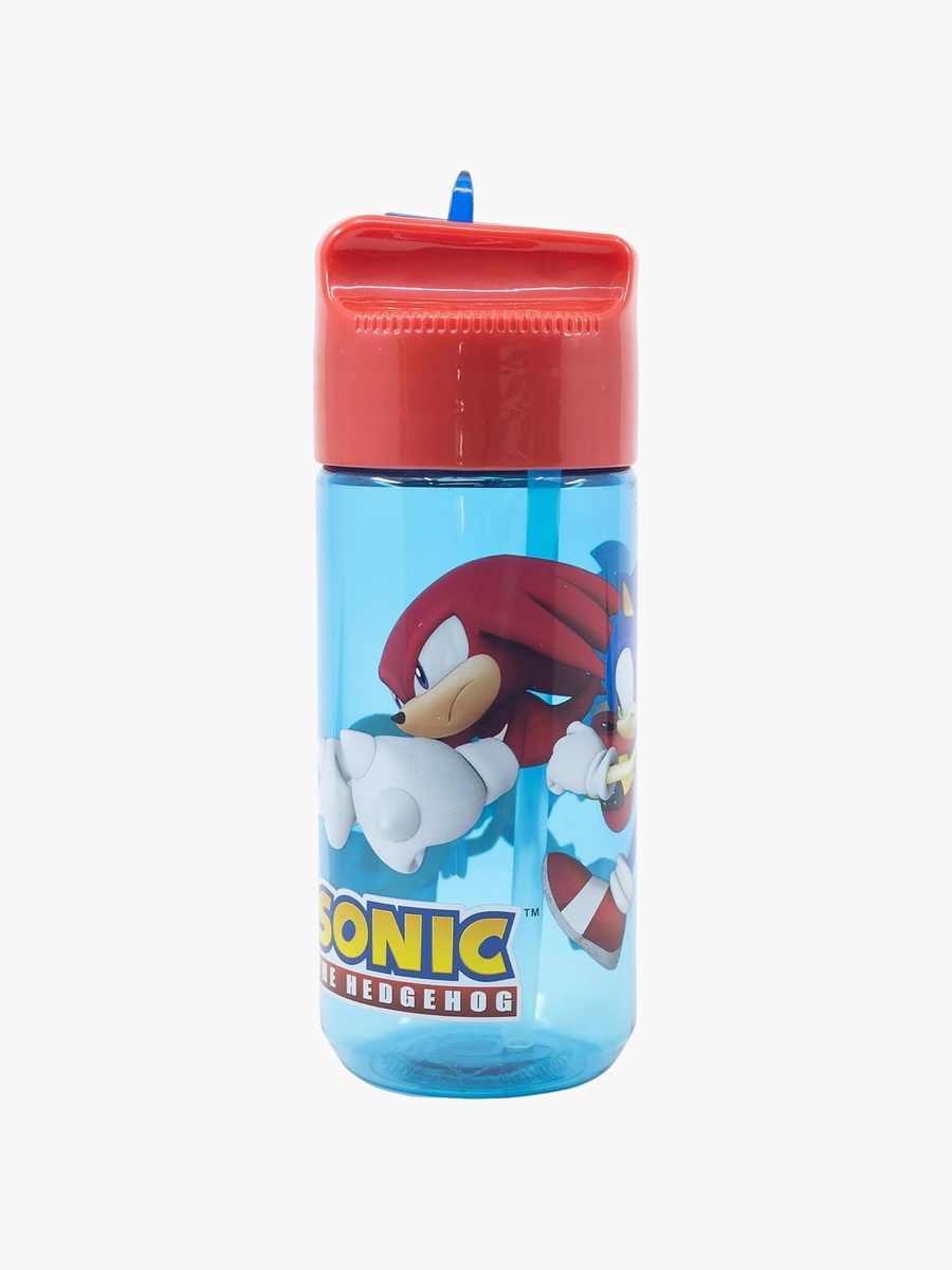 Sonic Print Water Bottle with Flip Spout - 540 ml
