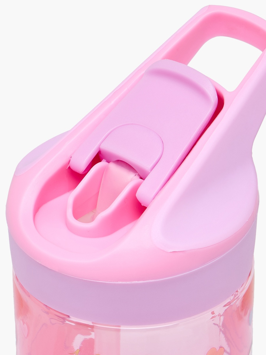 Hello Kitty Print Water Bottle with Flip Spout and Handle - 480 ml