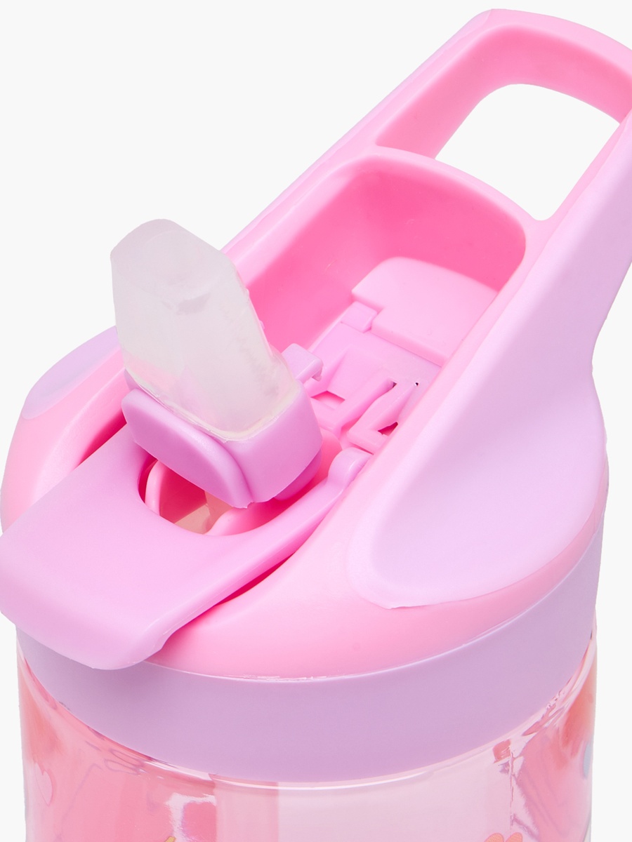 Hello Kitty Print Water Bottle with Flip Spout and Handle - 480 ml